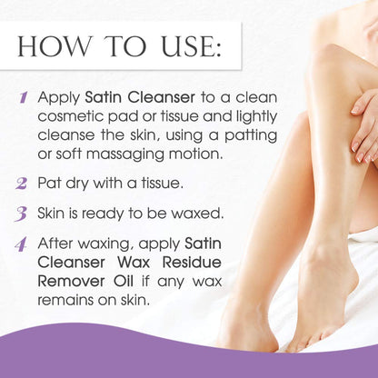 Pre Wax Cleanser - Antiseptic Skin Prep for Pre Wax Hair Removal, Deep Cleansing & Irritation-Free Waxing, Afterwax Care, 4 Oz, 2-Pack