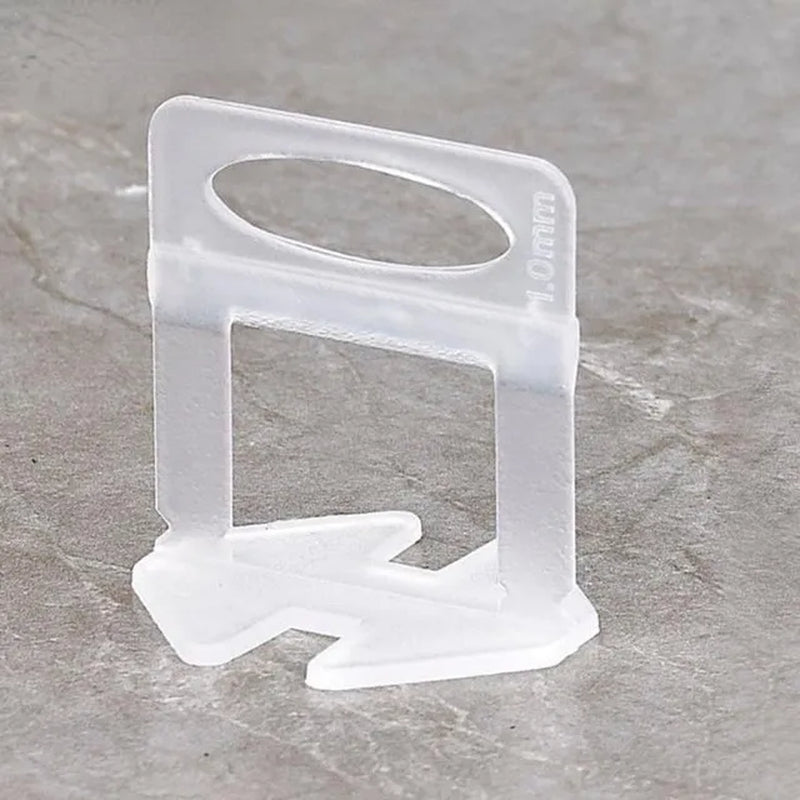 100PCS 1Mm Tile Leveling System Clips PE Material Spacers for Ceramic Wall Tile Leveling Construction Tools